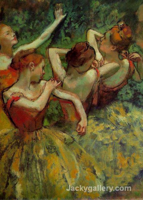 Four Dancers, (detail) by Edgar Degas paintings reproduction